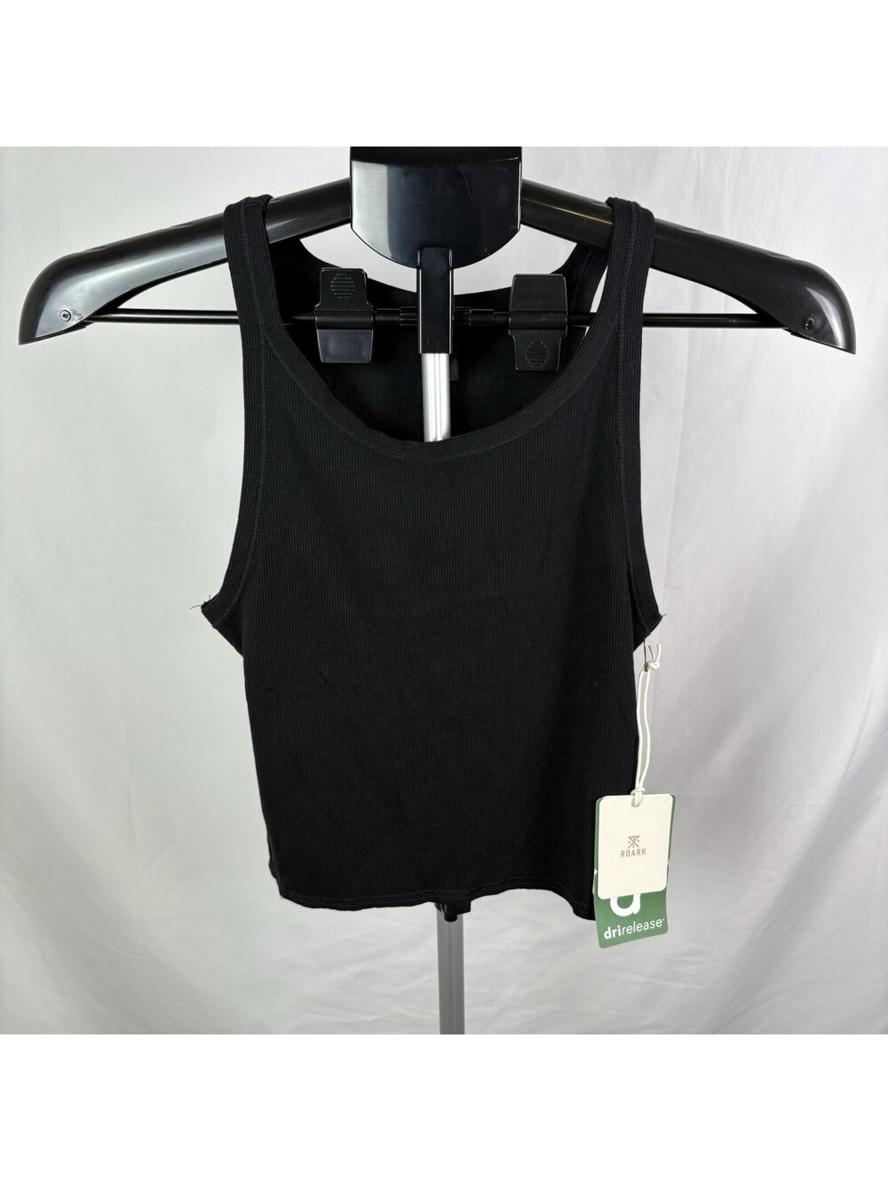 Roark Women’s Wind Worn Black Tank Top Size S New  (Item 410)